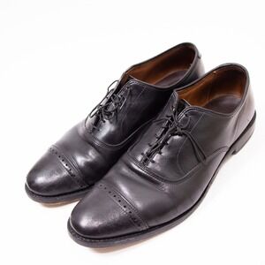 Allen Edmonds Fifth Avenue Mens 10D Black Leather‎ Cap Toe Oxford Dress Shoes